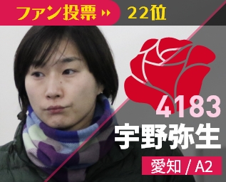 4183 宇野弥生 愛知/A2 ファン投票23位