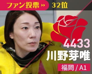 4433 川野芽唯 福岡/A1 ファン投票34位