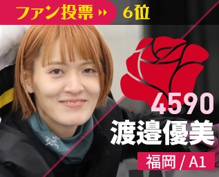4590 渡邉優美 福岡/A1 ファン投票6位