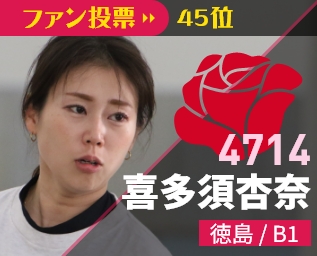 4714 喜多須杏奈 徳島/B1 ファン投票47位
