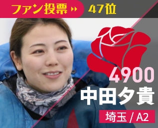 4900 中田夕貴 埼玉/A2 ファン投票49位