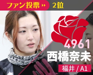 4961 西橋奈未 福井/A1 ファン投票2位